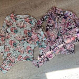 Posh Peanut set of two 2T long sleeve pajama sets